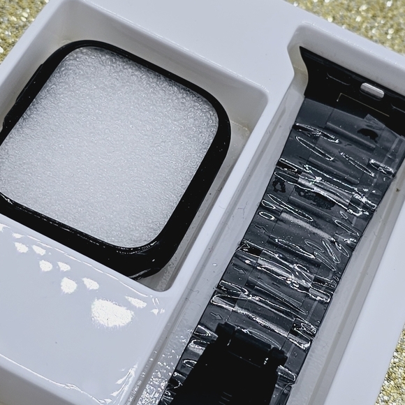 Black Stainless Steel Apple Watch iwatch Band 45mm - Picture 10 of 10